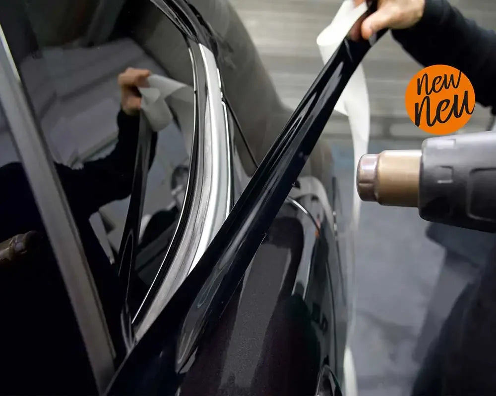 Glossy Black Vinyl Wrap Tape – Window Trim & Door Protection Film