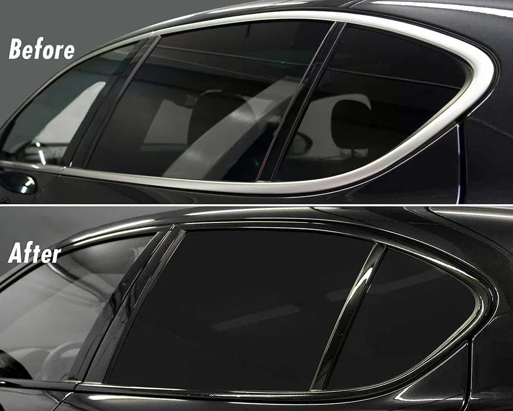 Glossy Black Vinyl Wrap Tape – Window Trim & Door Protection Film