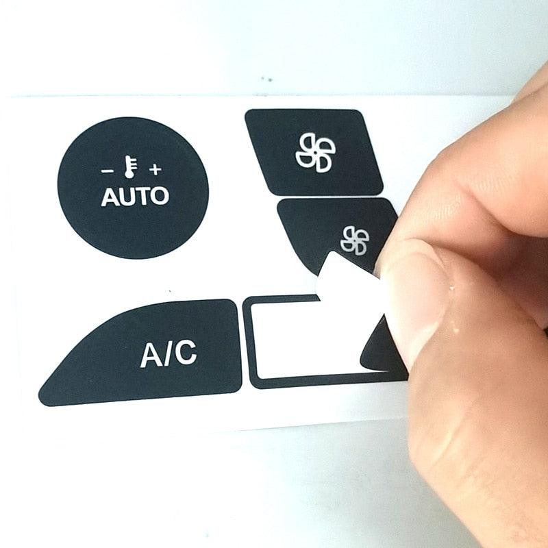 Button Repair Decals Stickers - Ford Focus MK2 - One Beast Garage