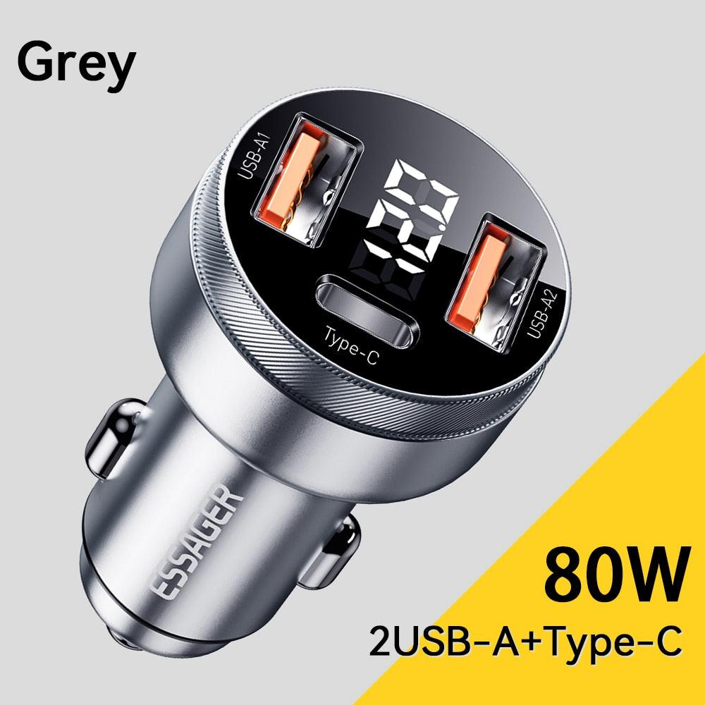 Car Charger USB Type-C Fast Charging Quick - Pro - One Beast Garage