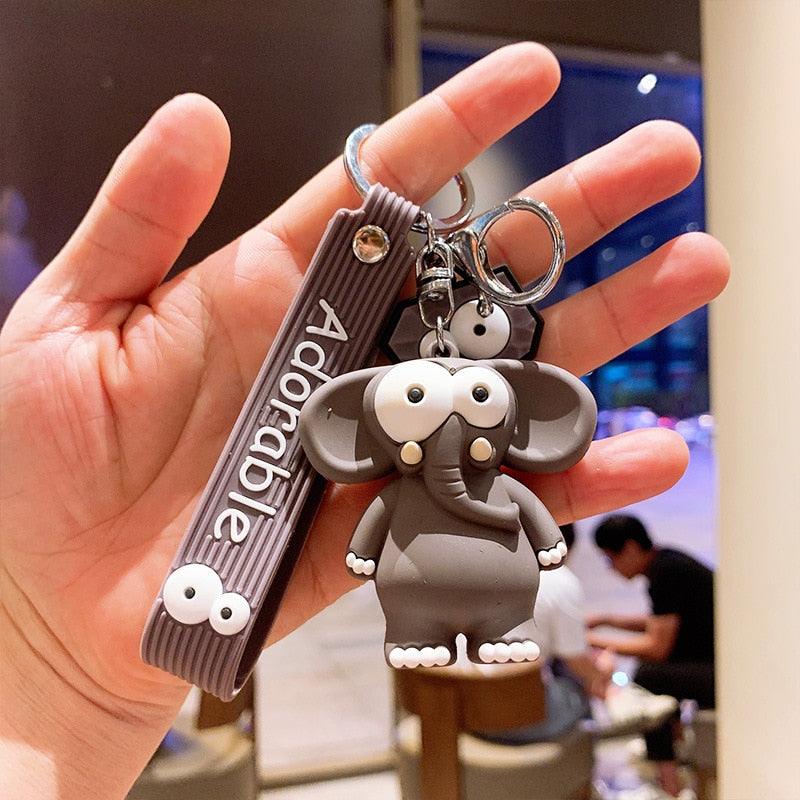 Cartoon Lightning Bear Keychain - Astronaut - One Beast Garage