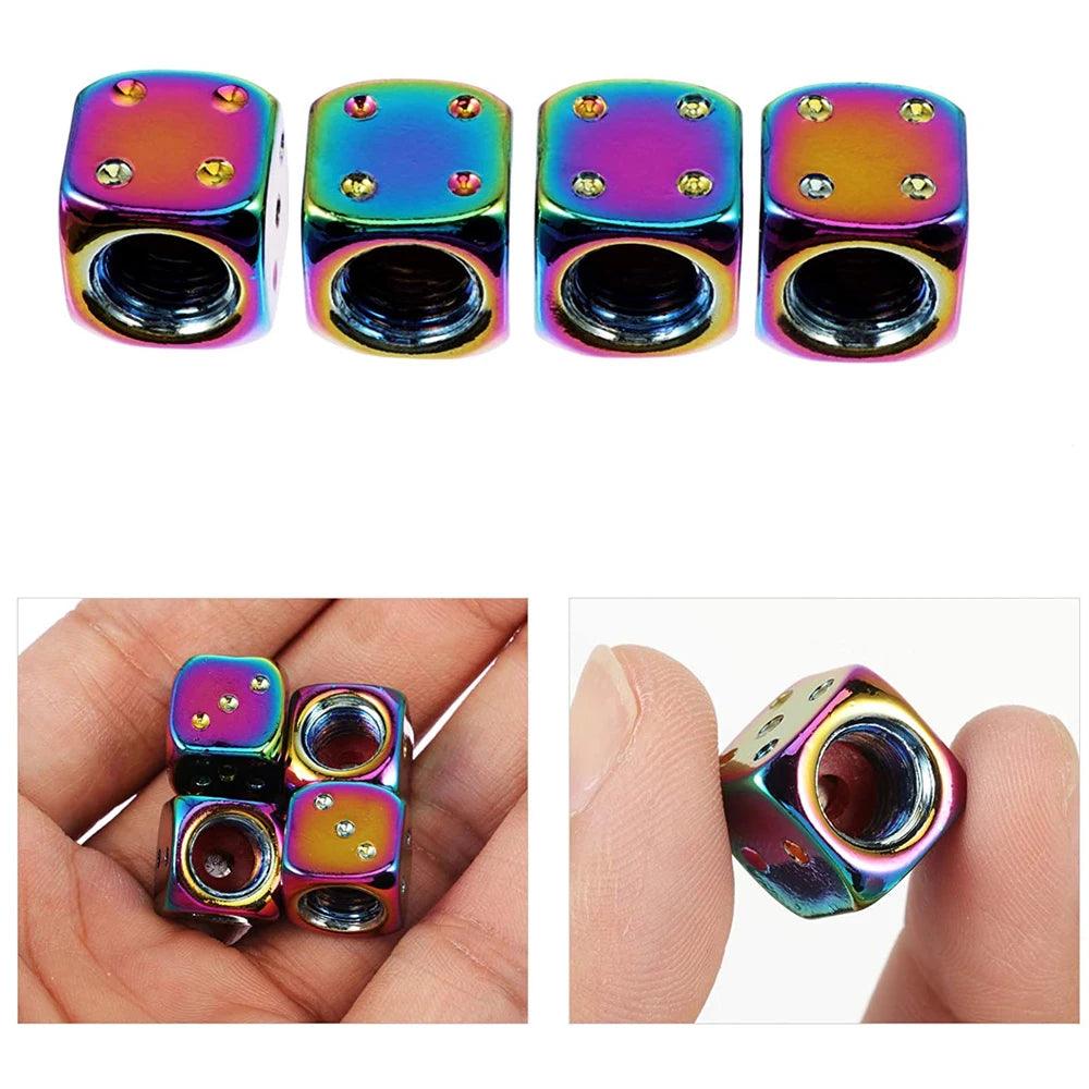 Colorful Valve Stems Caps Tire Cap Aluminum Wheels - One Beast Garage