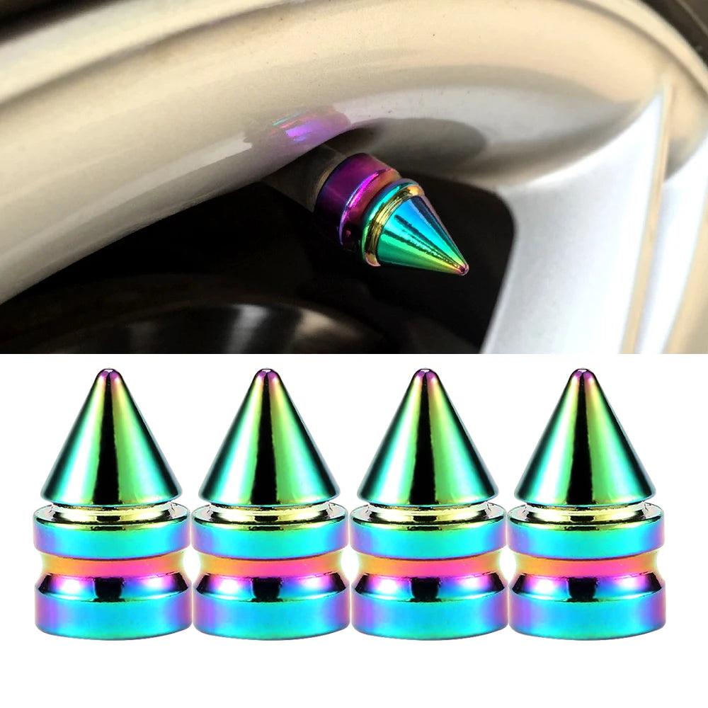 Colorful Valve Stems Caps Tire Cap Aluminum Wheels - One Beast Garage