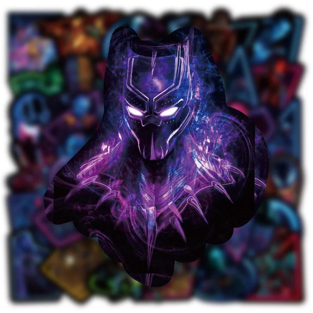 Disney Neon Marvel the Avengers Superhero Anime Stickers - One Beast Garage