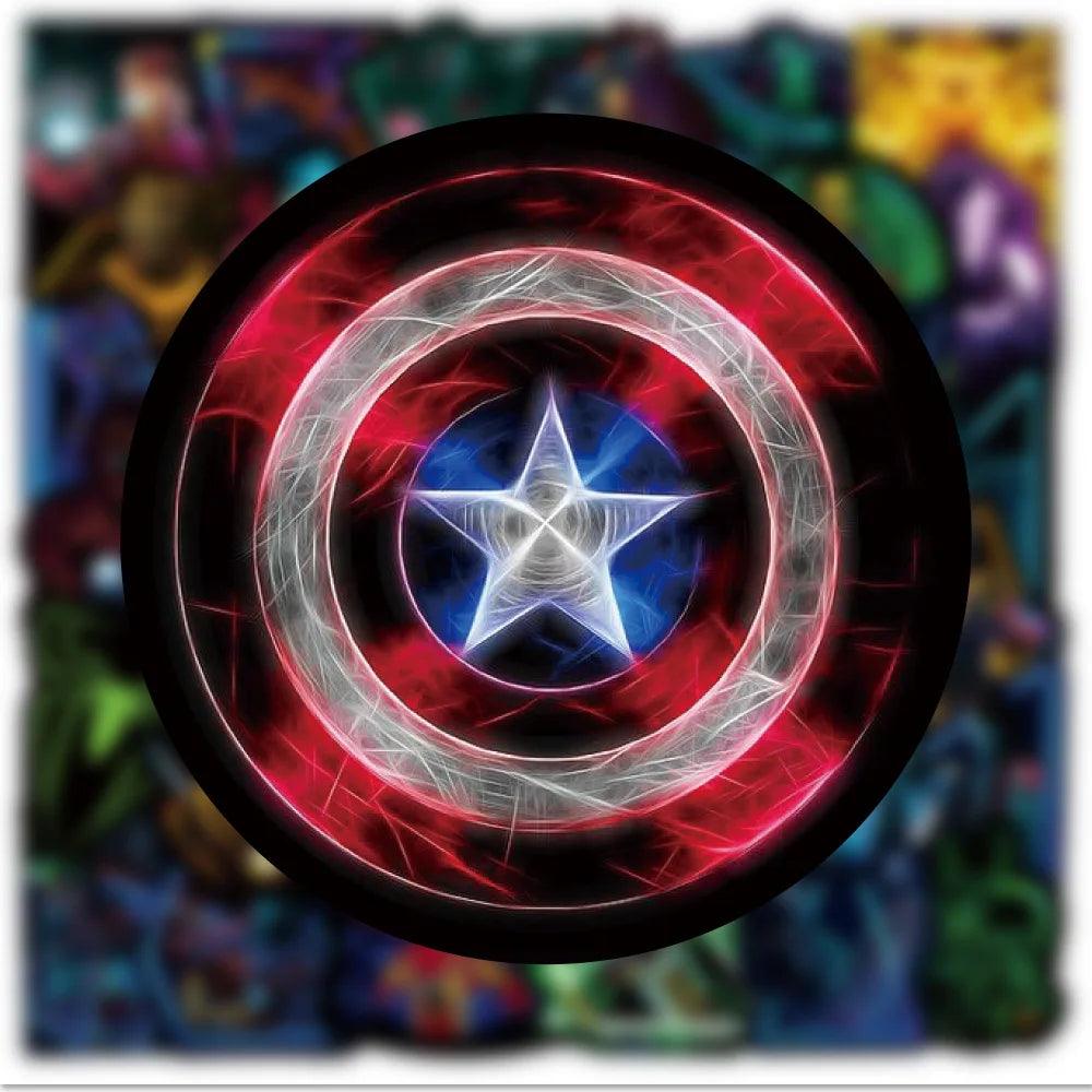 Disney Neon Marvel the Avengers Superhero Anime Stickers - One Beast Garage