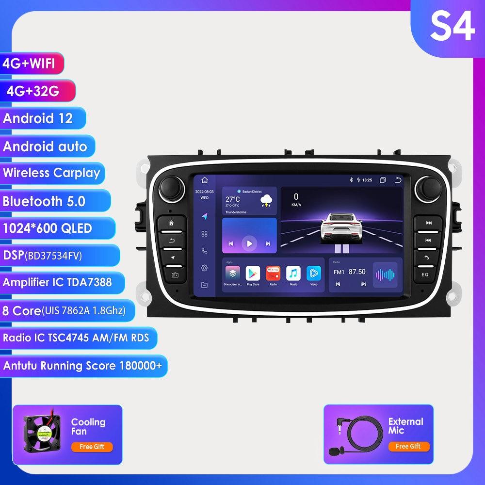 Multimedia navigation - Ford C-MAX & Kuga 4G support -Carplay-Android 12 - One Beast Garage