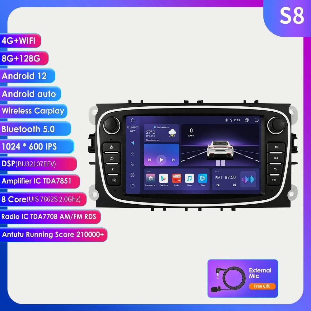 Multimedia navigation - Ford C-MAX & Kuga 4G support -Carplay-Android 12 - One Beast Garage