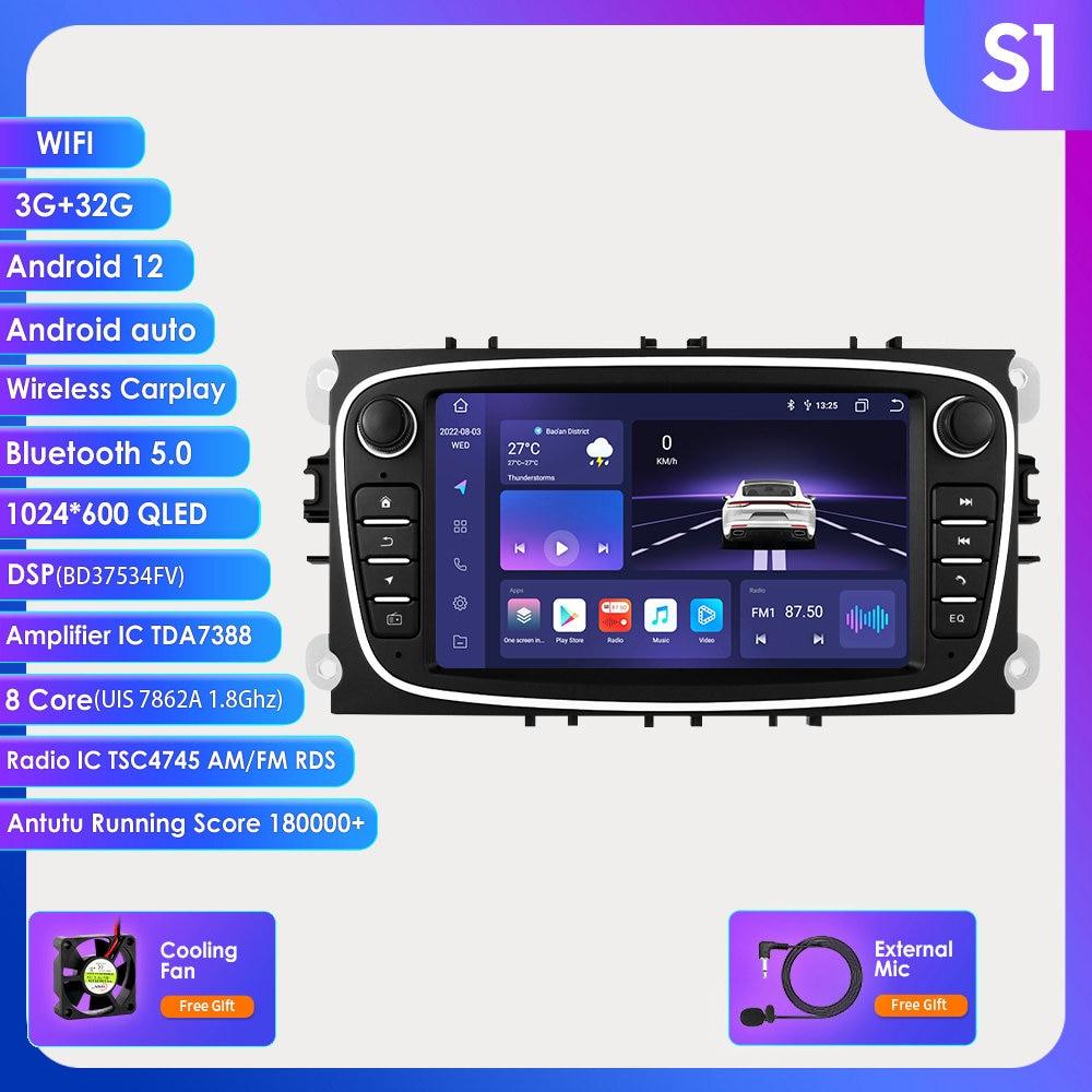 Multimedia navigation - Ford C-MAX & Kuga 4G support -Carplay-Android 12 - One Beast Garage