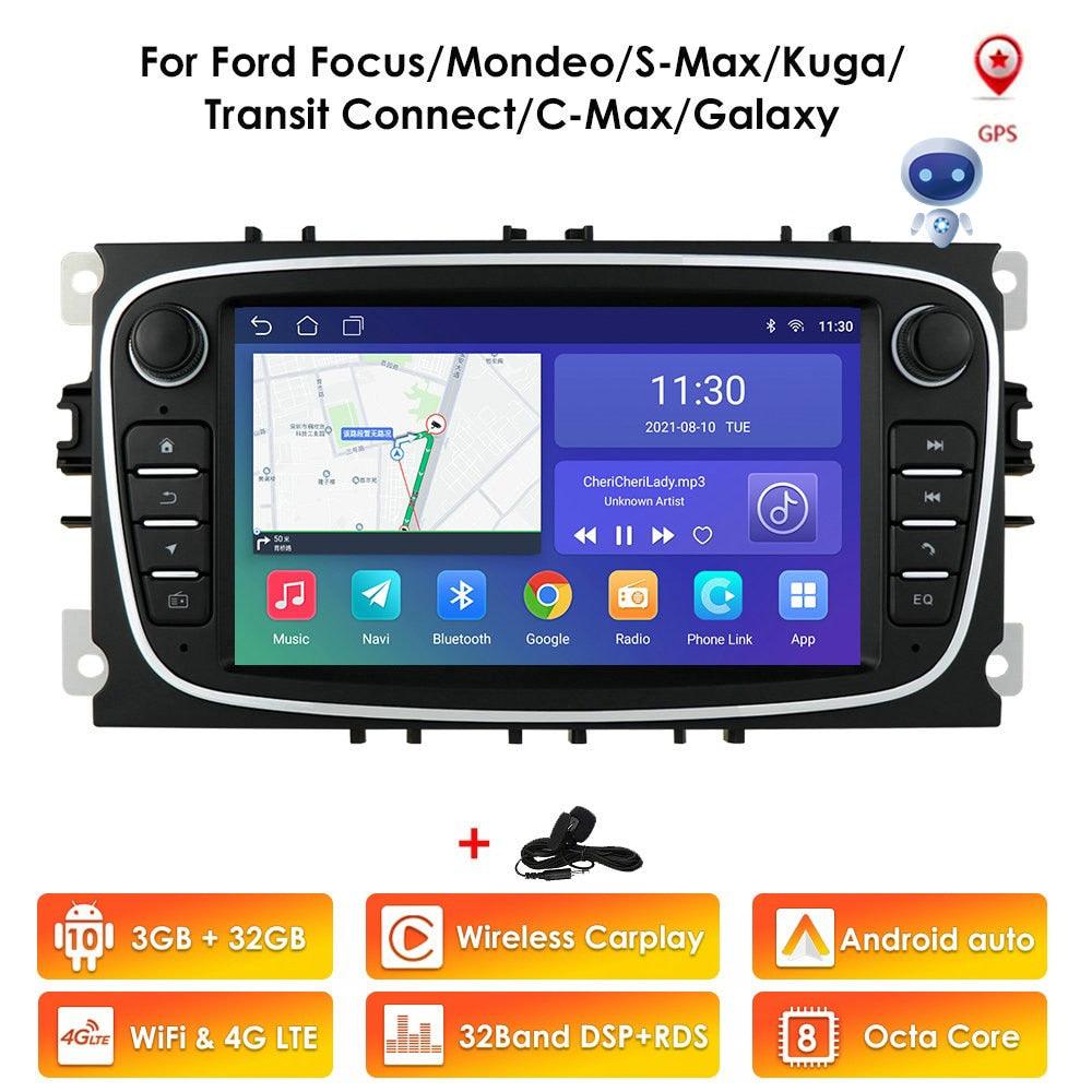 Multimedia navigation - Ford C-MAX & Kuga 4G support -Carplay-Android 12 - One Beast Garage