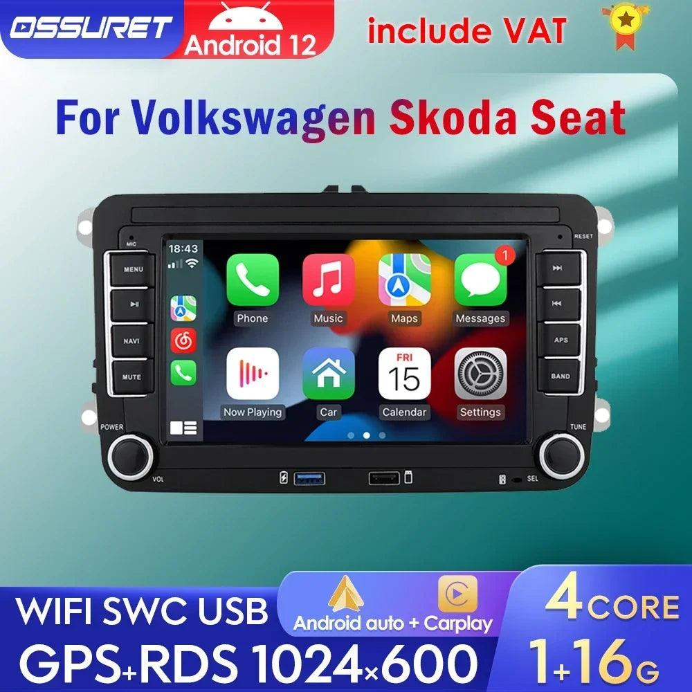 Navigation Android 11 Car Radio for VW Carplay - One Beast Garage