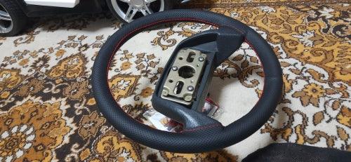 Perforated leather steering wheel cover - PackLux - One Beast Garage