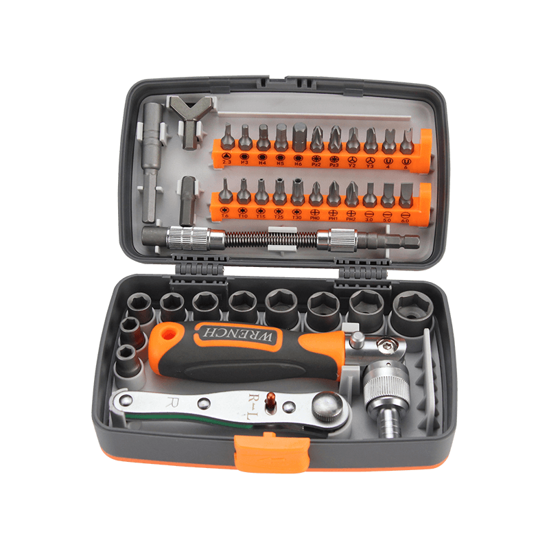 Precision Screwdriver Set, Magnetic, 38 pieces, Flexible Extension Rod - One Beast Garage