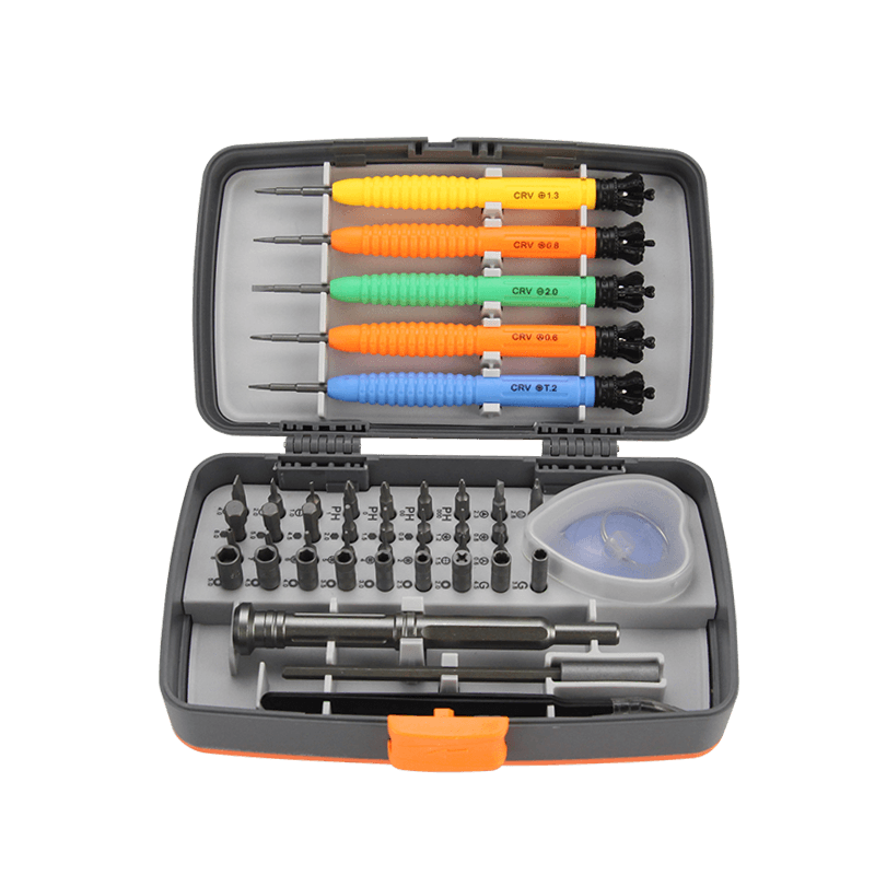 Precision Screwdriver Set, Magnetic, 38 pieces, Flexible Extension Rod - One Beast Garage