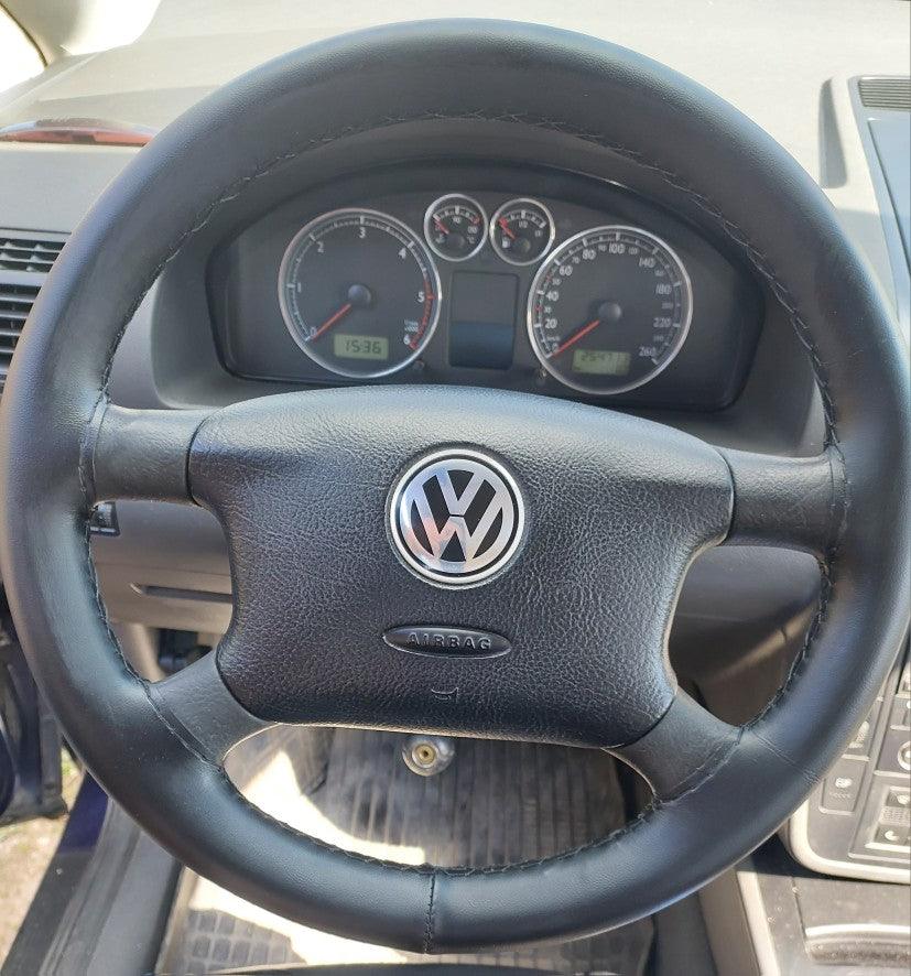 Premium Perforated Black Natural Leather Steering Wheel Cover - One Beast Garage