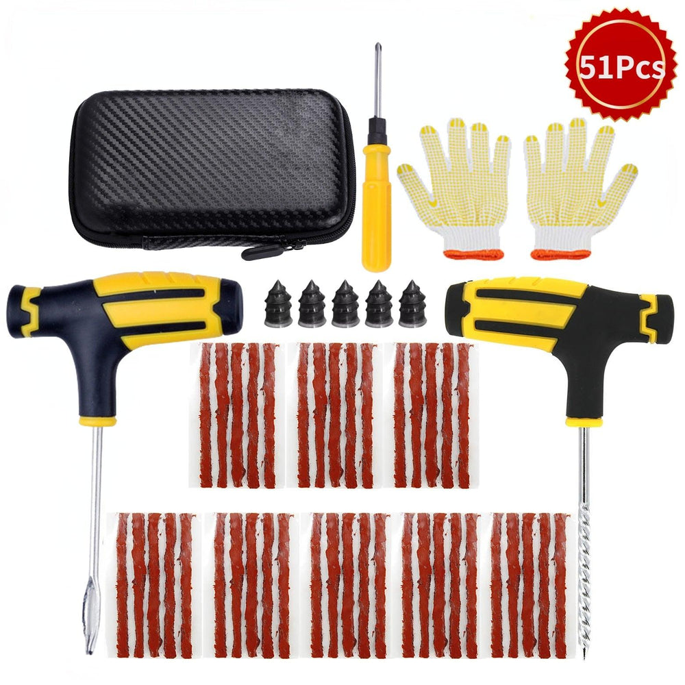 Professional kit for car tire repair between 13-68 pieces - One Beast Garage