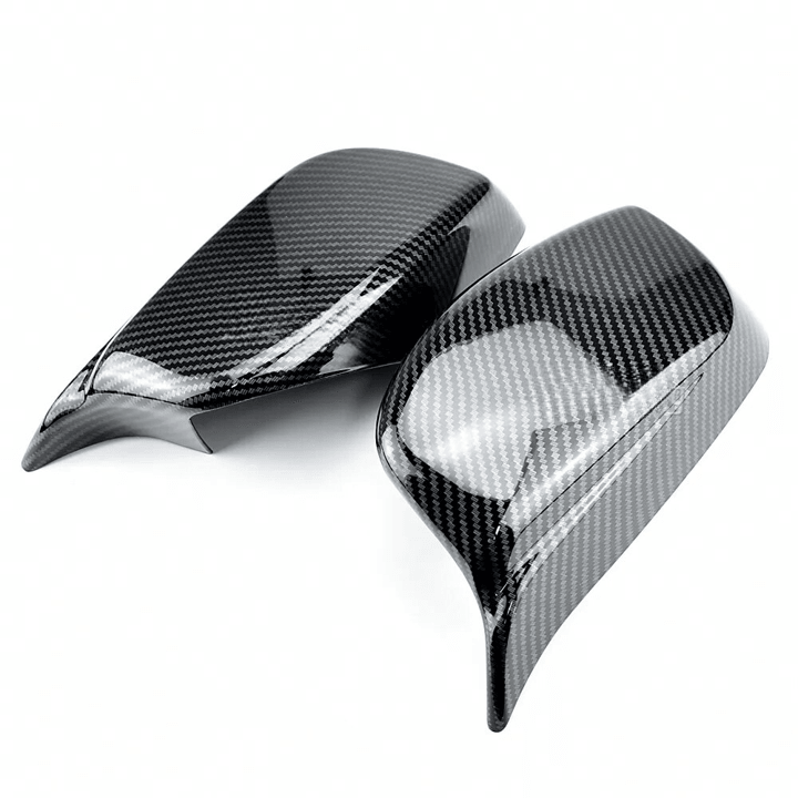 Rearview Mirror Cover Cap Carbon Fiber / Black for BMW 5 Series - One Beast Garage