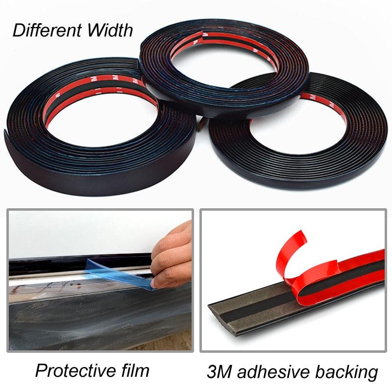 Roll of premium black chrome tape with self-adhesive - One Beast Garage