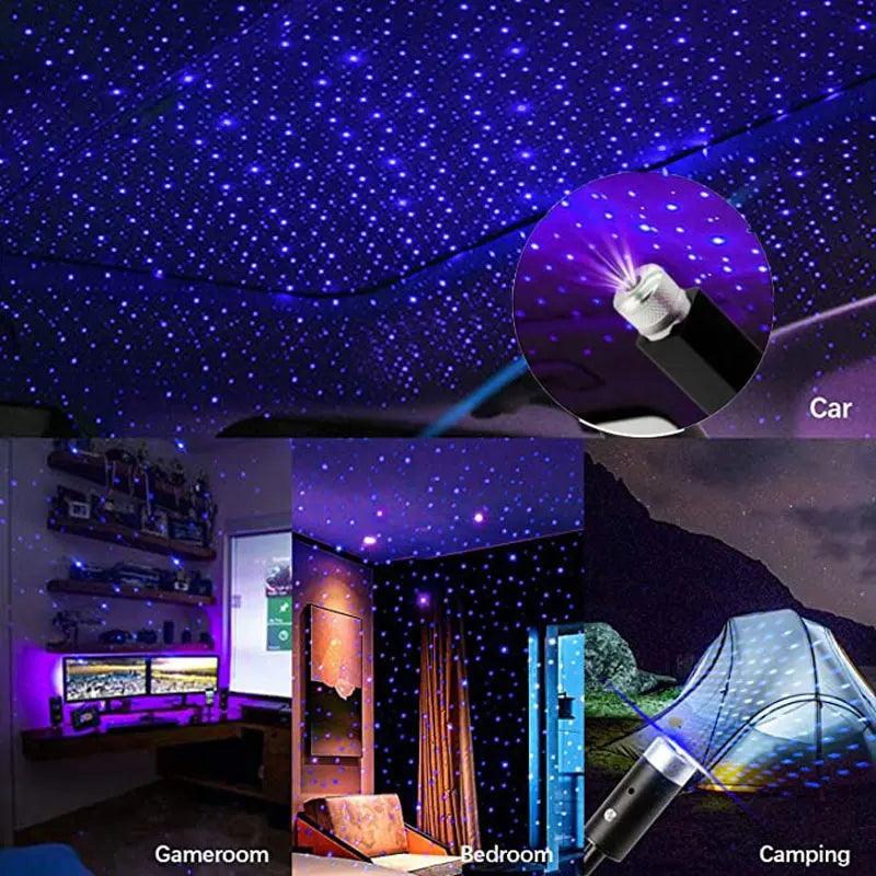 Romantic LED Car Roof Star Night Light Projector - One Beast Garage