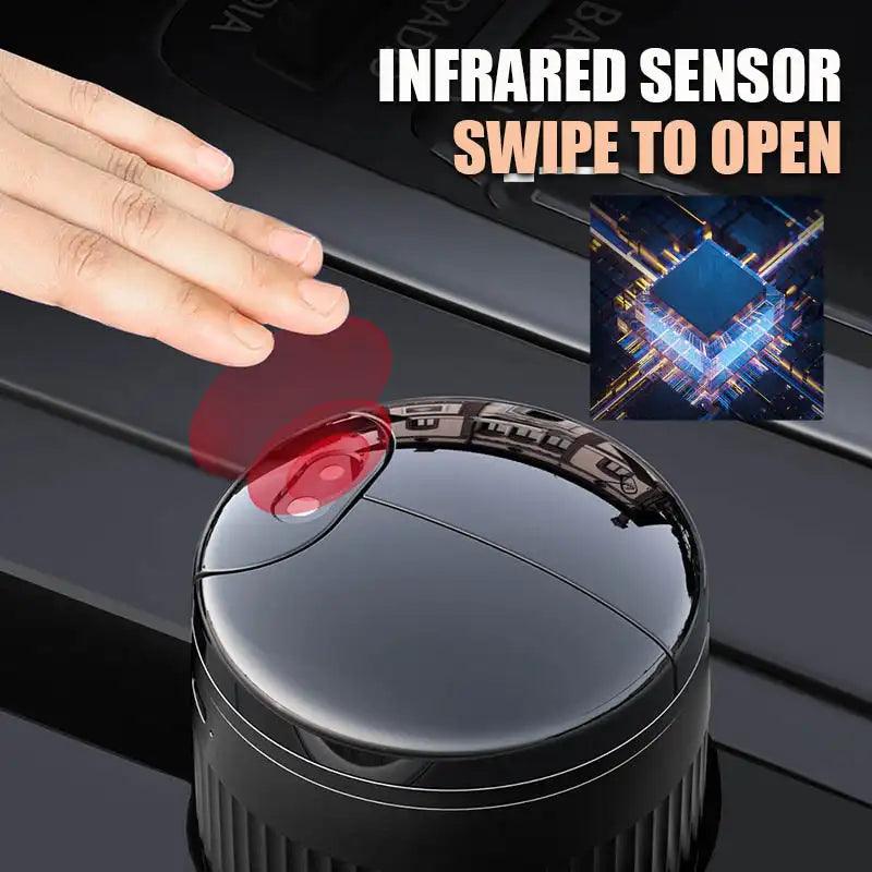 Smart car ashtray with hand movement sensor - One Beast Garage