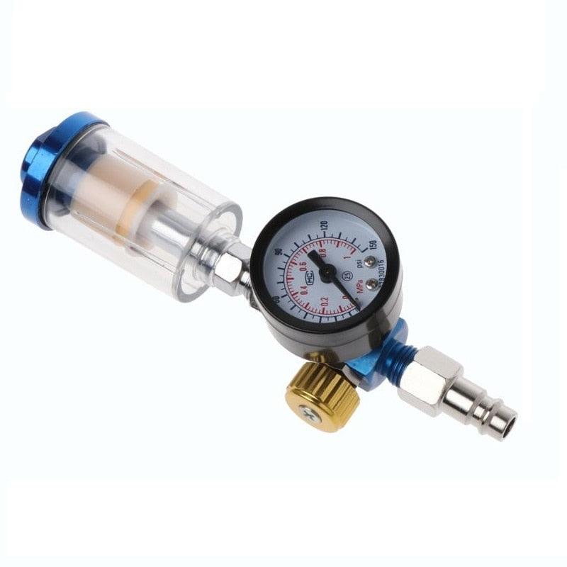 Spray Gun Air Regulator Gauge - Water Trap Filter - One Beast Garage