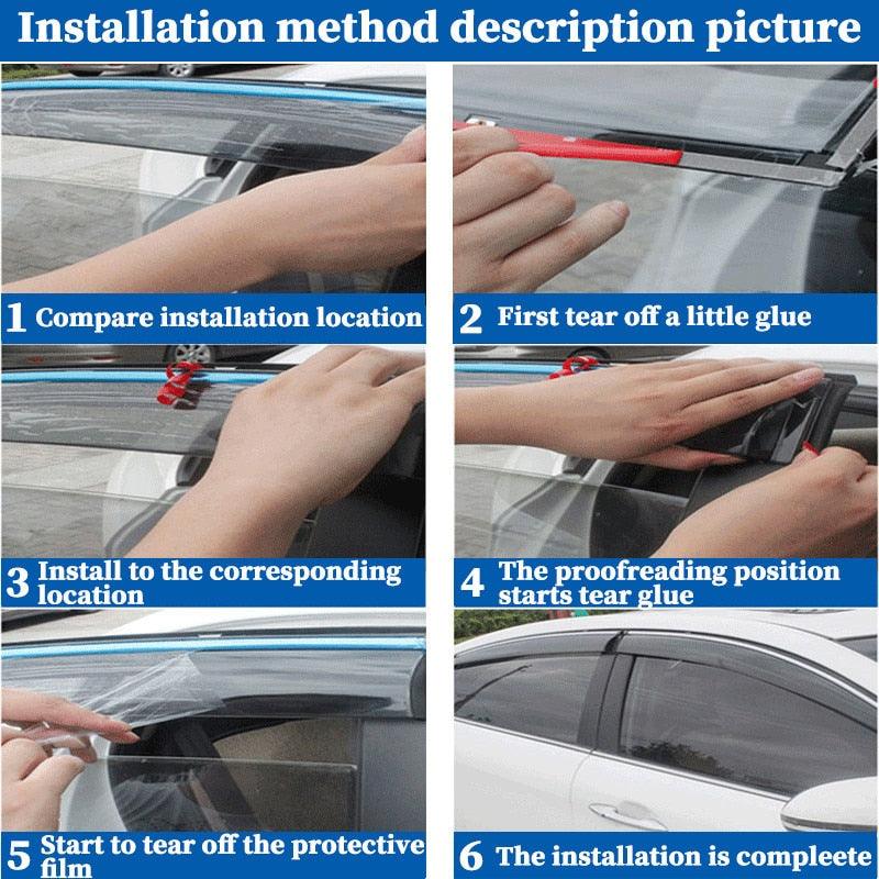 Volkswagen VW Golf 6 MK6 Window Rain Cover Deflector - One Beast Garage