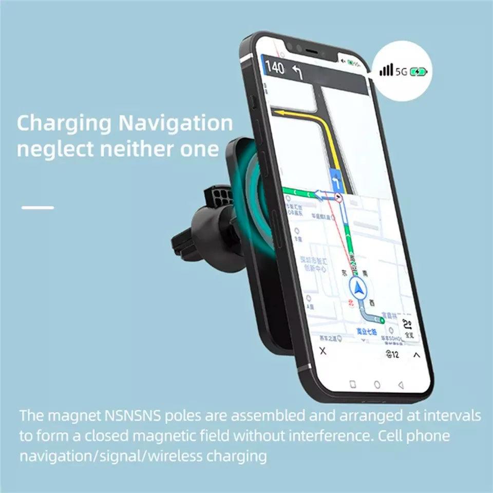 Wireless Chargers Car Air Vent Phone Holder - Iphone - One Beast Garage