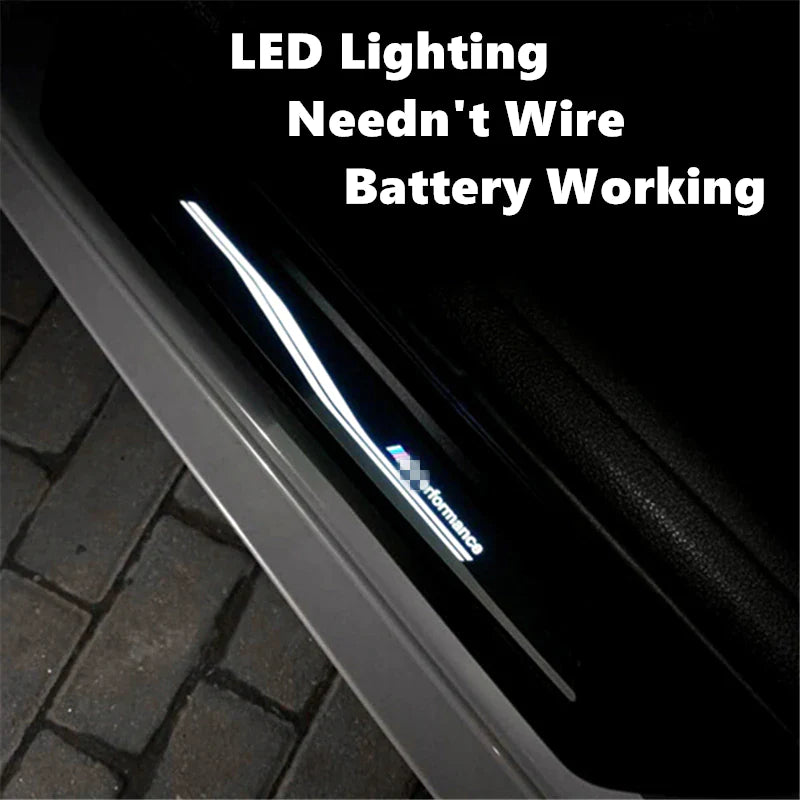 LED Welcome Sill for BMW 3 Series F30 F31 F34 F35 320Li 325Li M Performance Lighting Door Sill Car Threshold Door Pedal 2 Pieces